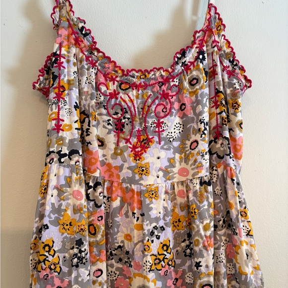 Natural Life Harley Midi Dress floral cottagecore embroidered details - Picture 3 of 7